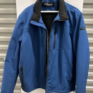 Calvin Klein Men's Performance Jacket in Blue and Black